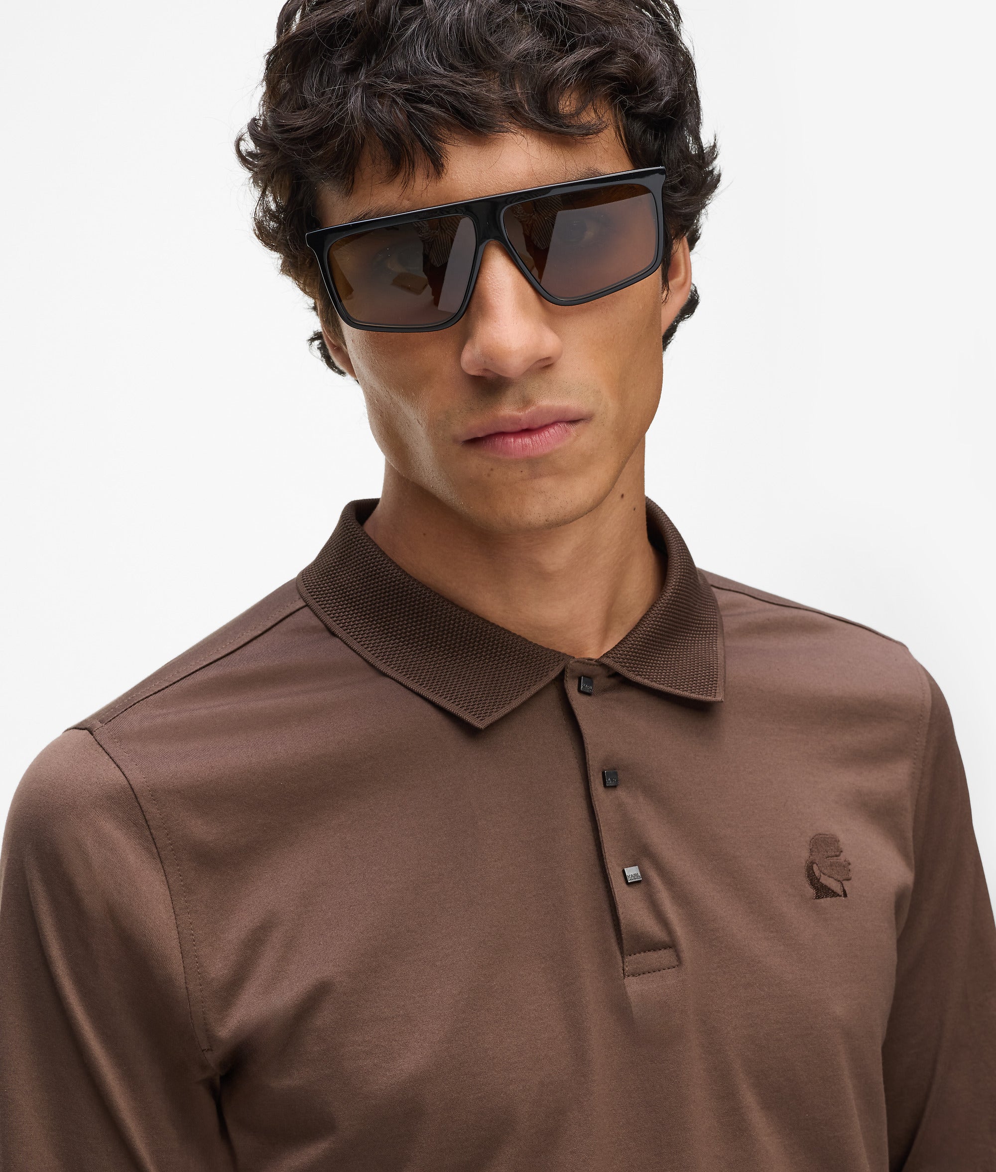 Polo met lange mouwen