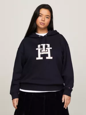 Moletom com capuz Curve TH Monogram Regular Fit