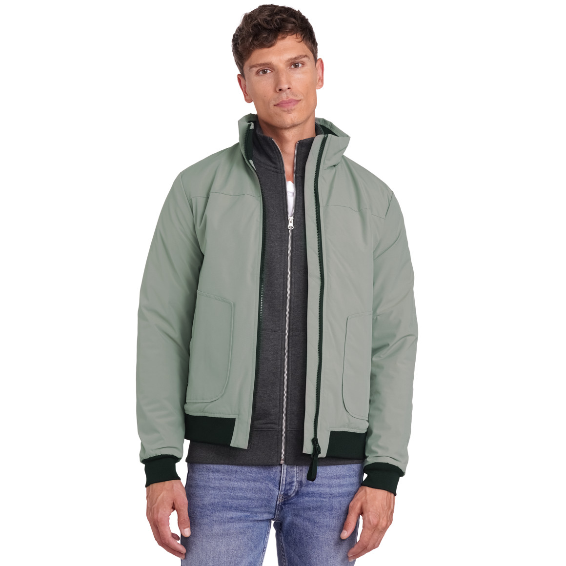 VanVaan Herren Jacke mit zwei Taschen helloliv