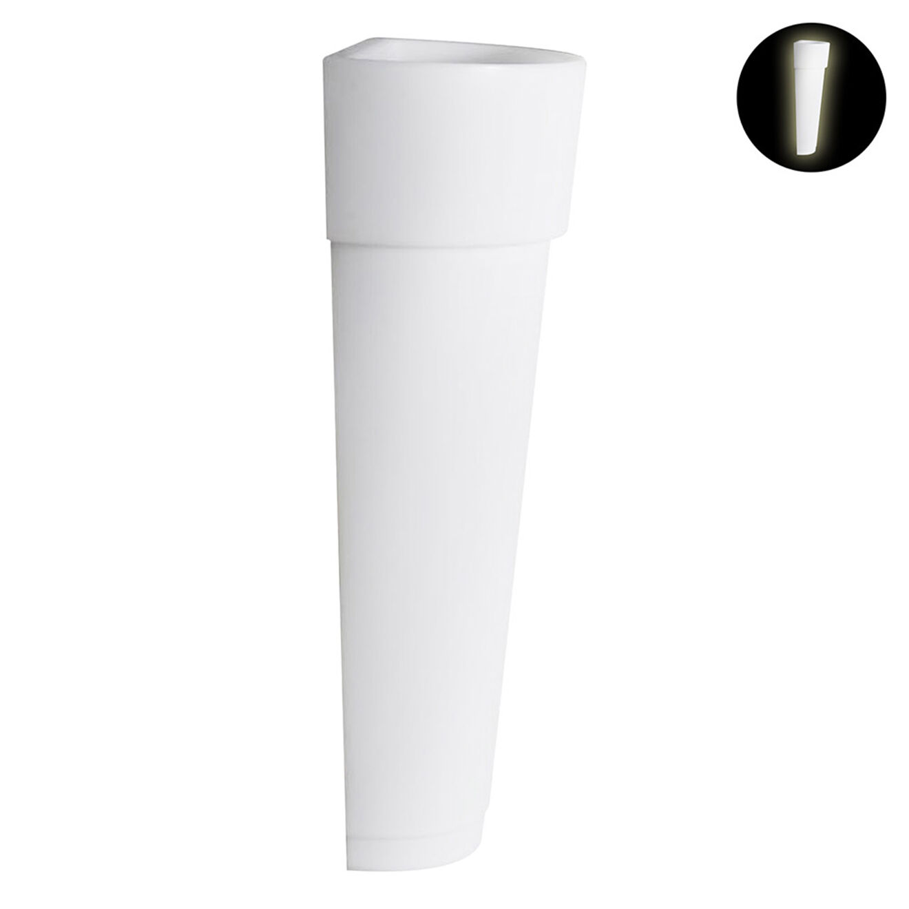 Serralunga Pot lumineux marcantonio design par nat wave blanc - 51.5x120x35 cm