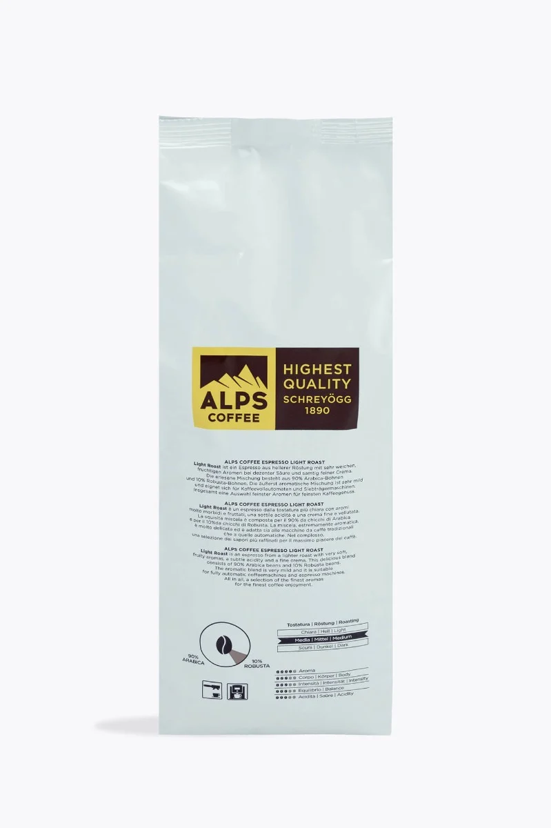 Alps Coffee Espresso Light Roast 1kg