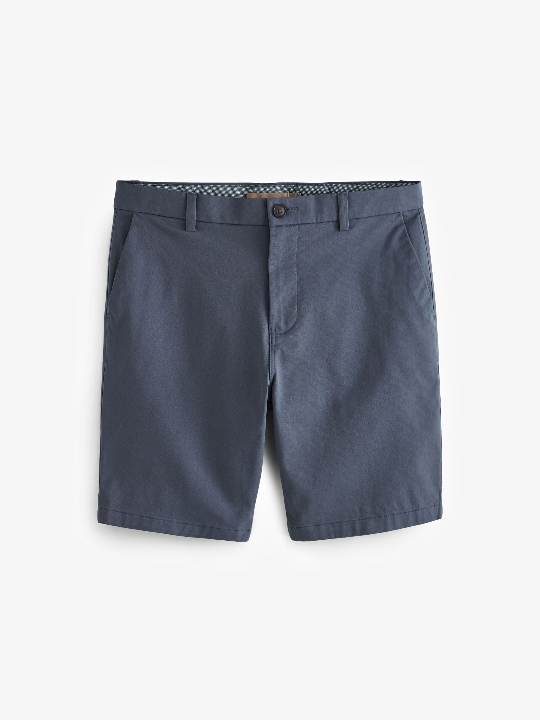 Normaal blauw - Slim Fit - Chinoshort met stretch