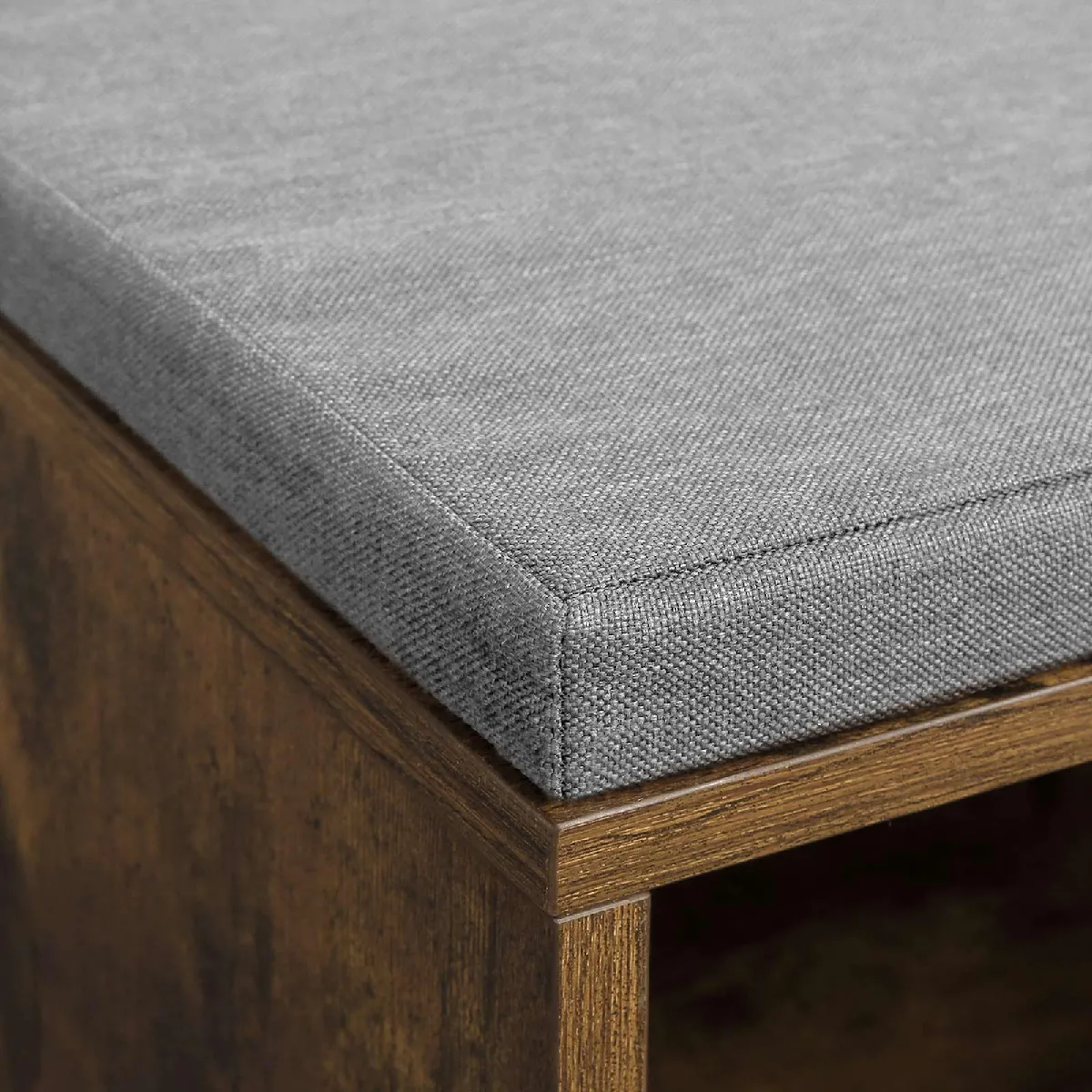 Helloshop26 Banc à chaussures étagère 104 cm - Brun rustique