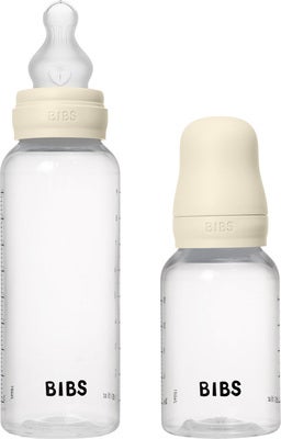 BIBS Grow and Flow Tåteflaske Sett Silicone 150/270 ml, Ivory