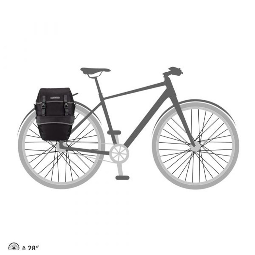 Ortlieb BIKE-PACKER PLUS 2X21L - Sacoches cavalières granite/black
