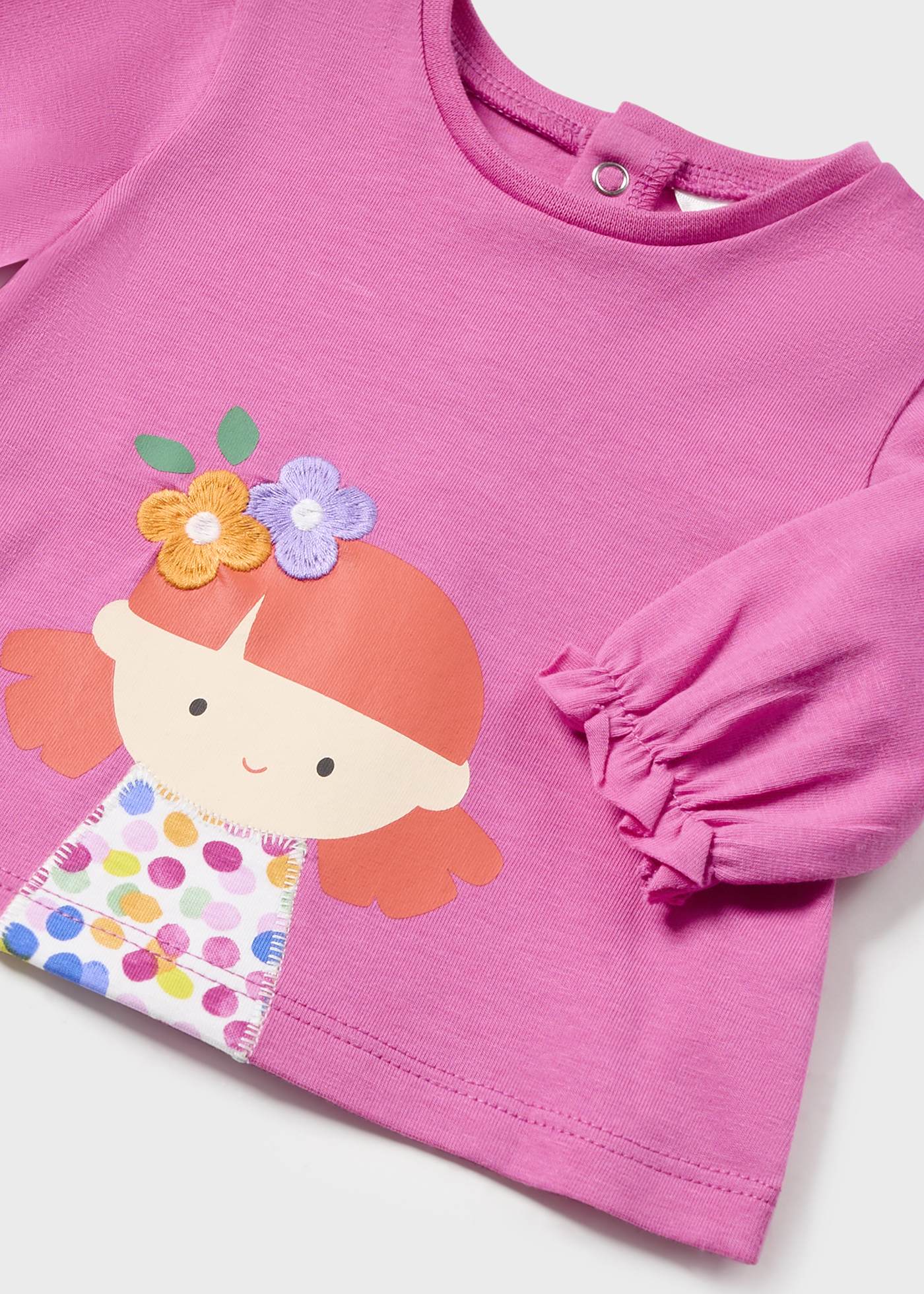 Conjunto de 2 camisetas de manga comprida Better Cotton para recém-nascidos.