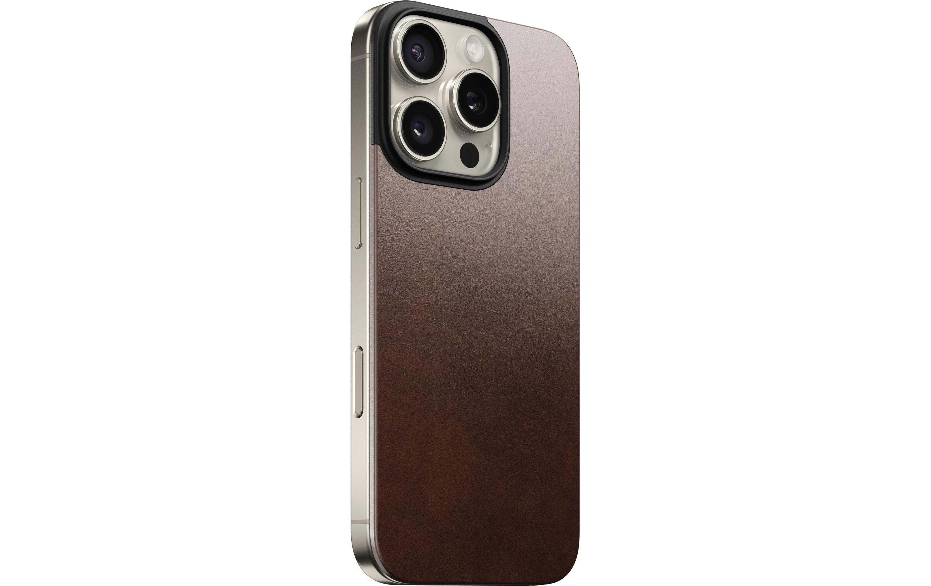Back Cover Magnetic Leather iPhone 16 Pro RostbraunModerne Schutzhülle aus Leder für das Apple iPhone 16 Pro