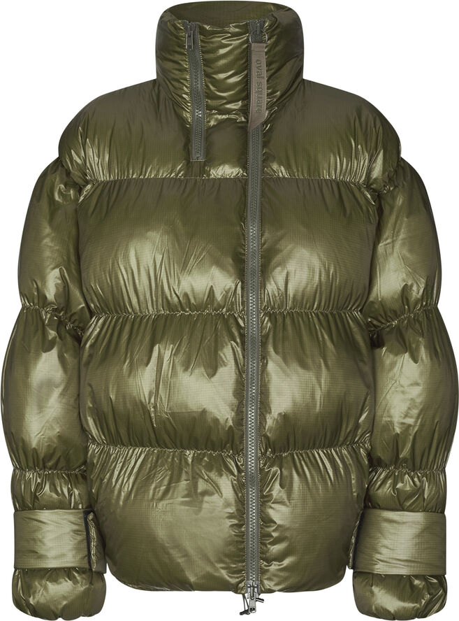 Oval Square Active Zip Jacket Dark olive