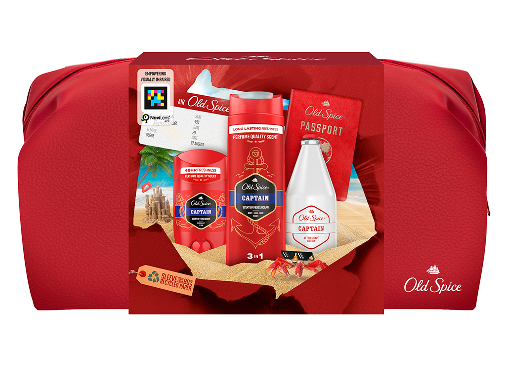 CONJUNTO OLD SPICE SPICE CAPT STICK GEL AS BOLSA