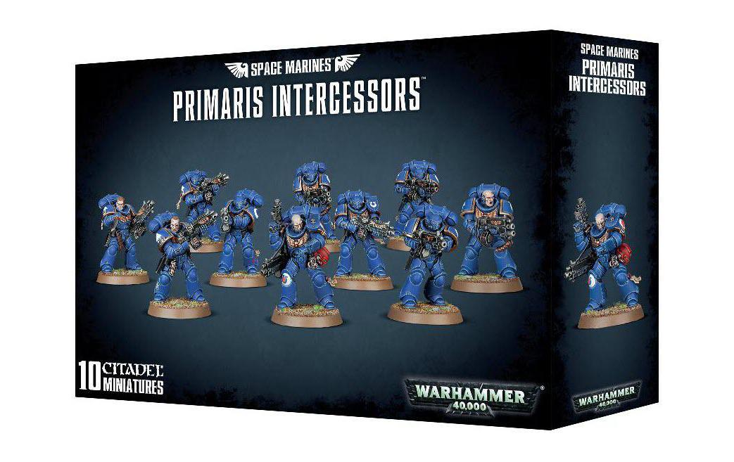 Figurenset Warhammer 40k Space Marines Primaris IntercessorsBausatz für 10 Figuren