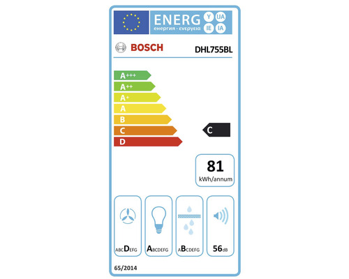 Bosch Serie 4 ventilatorunit, afmetingen (B x D): 73 x 38 cm, zilver