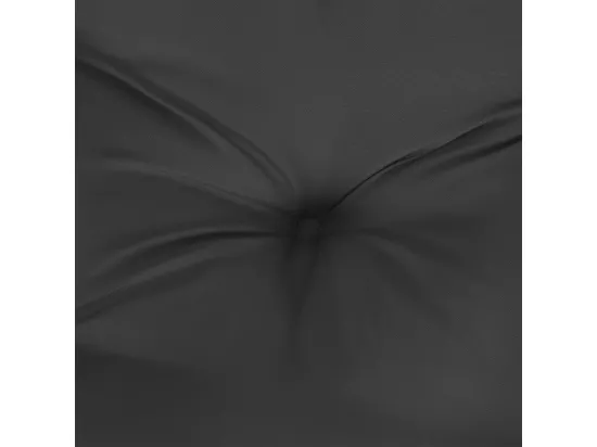 Coussin de palette noir 60x60x12 cm tissu