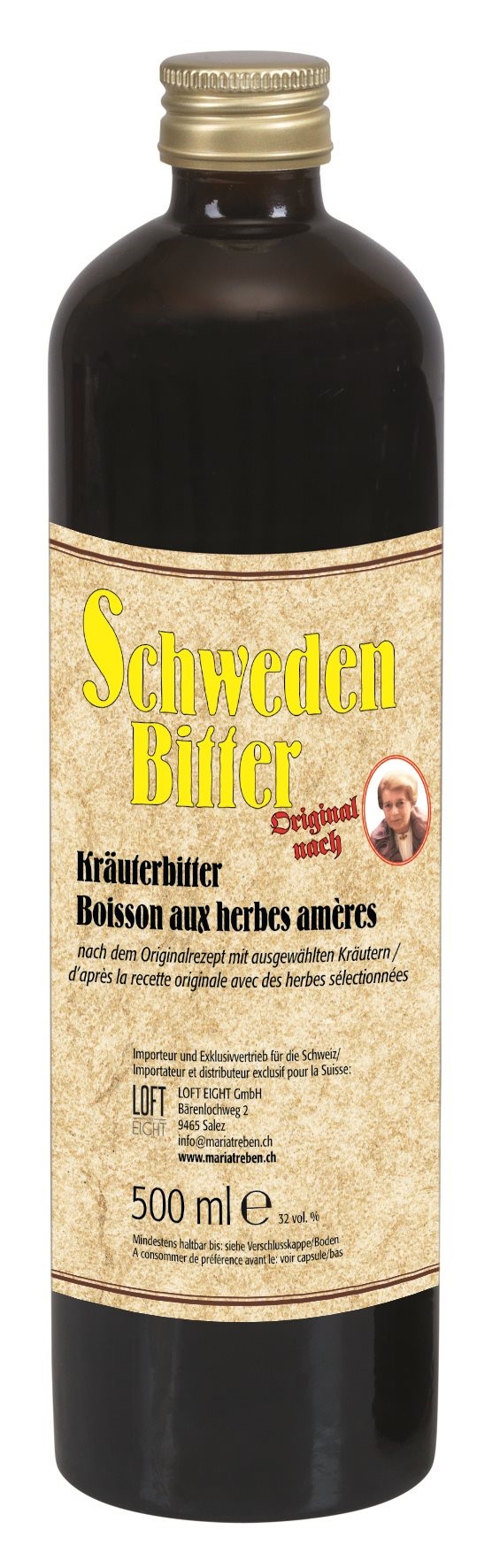MARIA TREBEN Schwedenbitter Original nach Maria Treben<br>500 ml, Flasche, flüssig