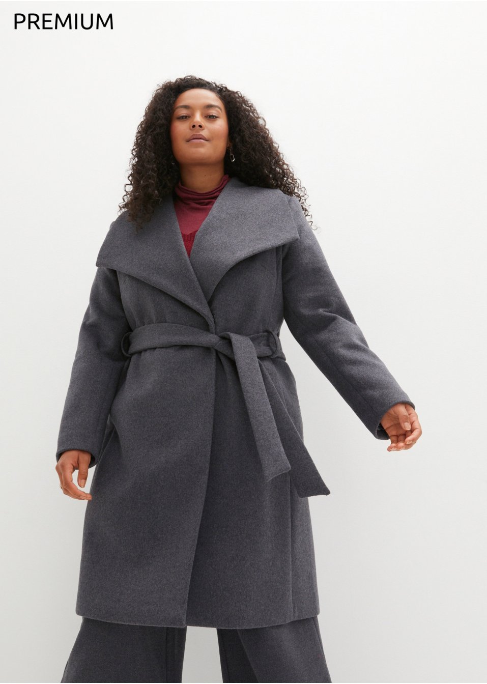 Manteau en laine mélangée