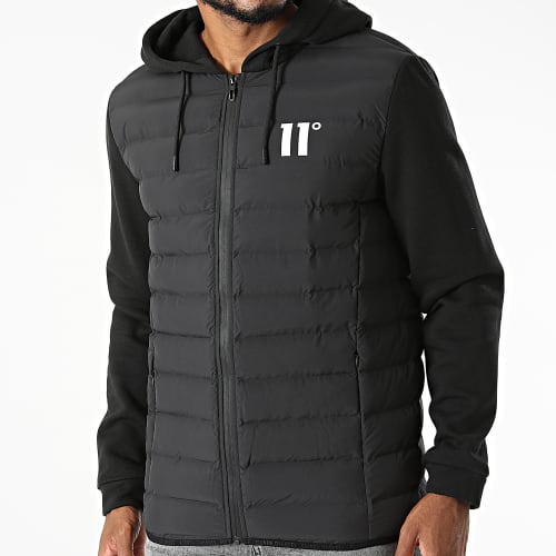 Veste Zippée Capuche 11D893 Noir