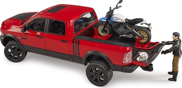 Bruder - Ram 2500 Power Wagon Og Ducati Scrambler Desert Sled