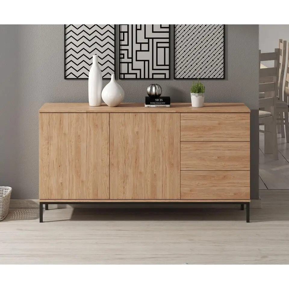 Meubella - Dressoir Queen - Eiken - 150 cm
