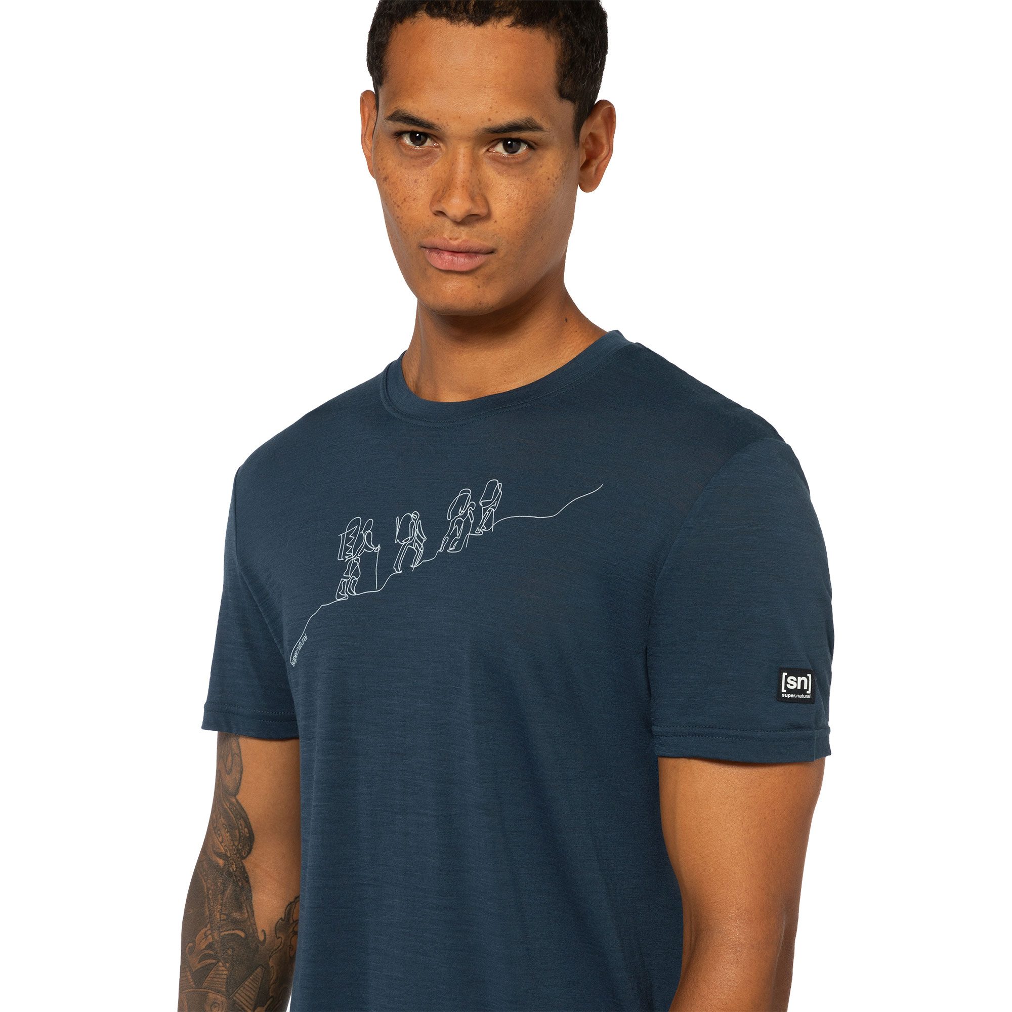 super.natural Hiking T-Shirt Herren blueberry