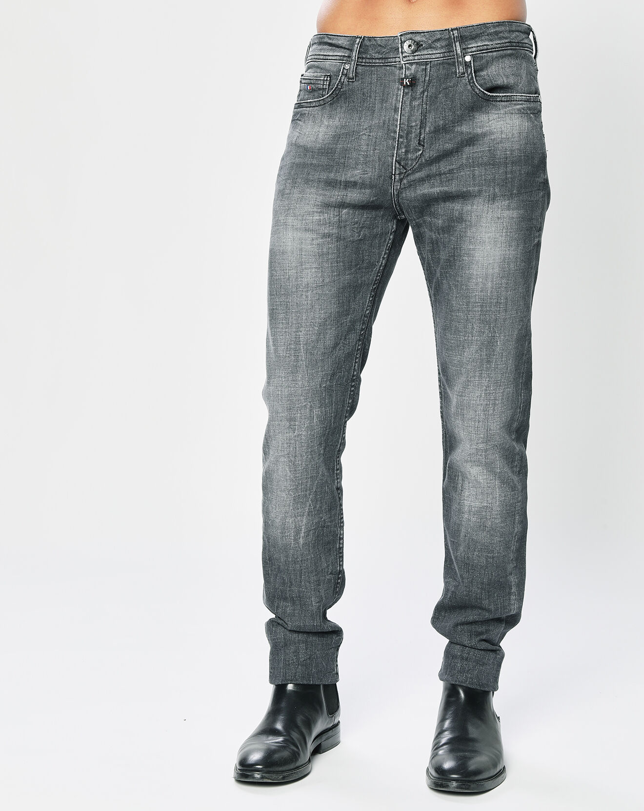 Kaporal 5 Jean Slim Darko Used noir délavé