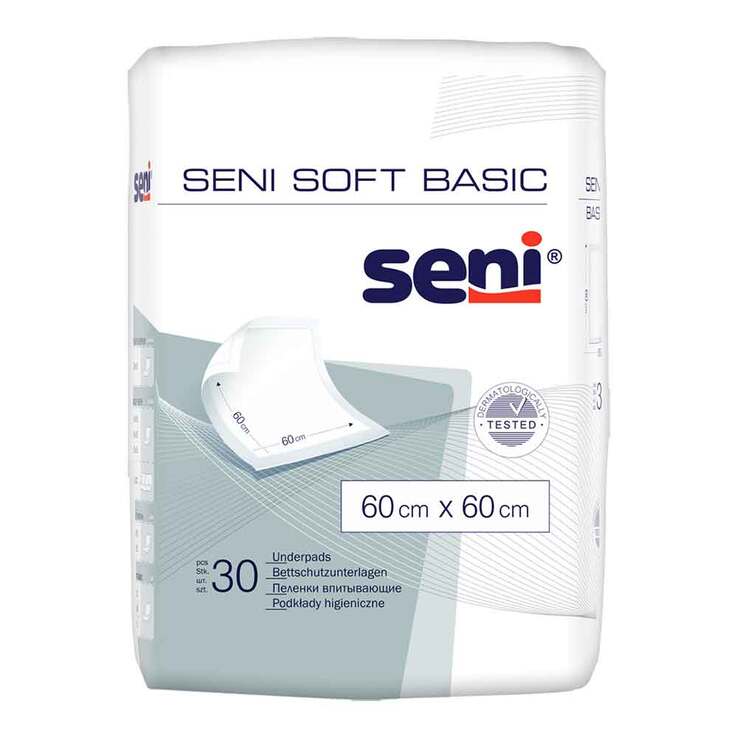 Seni Soft Basic Bettunterlage 60x60 cm, 30 St
