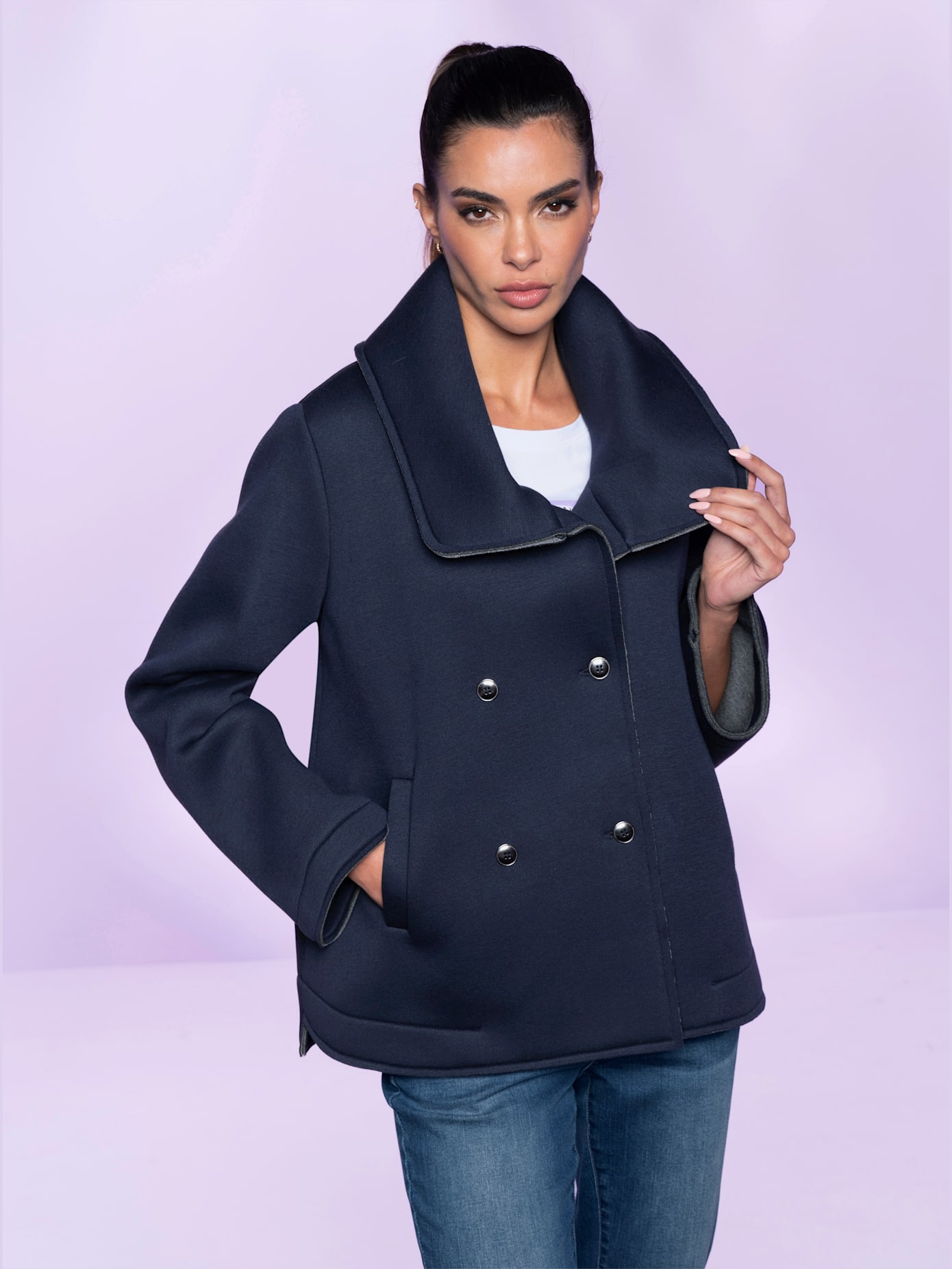 Veste bords ouverts modernes