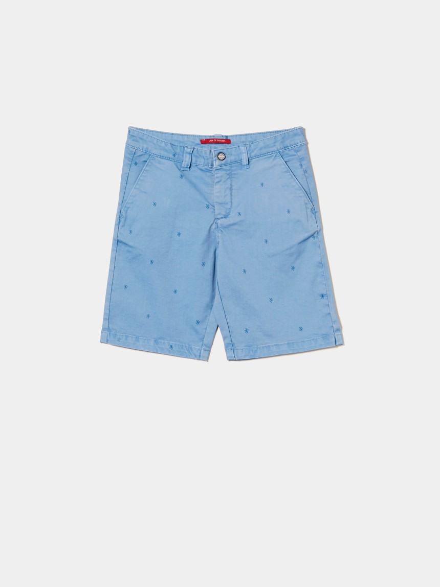 Calções com estampado de leões