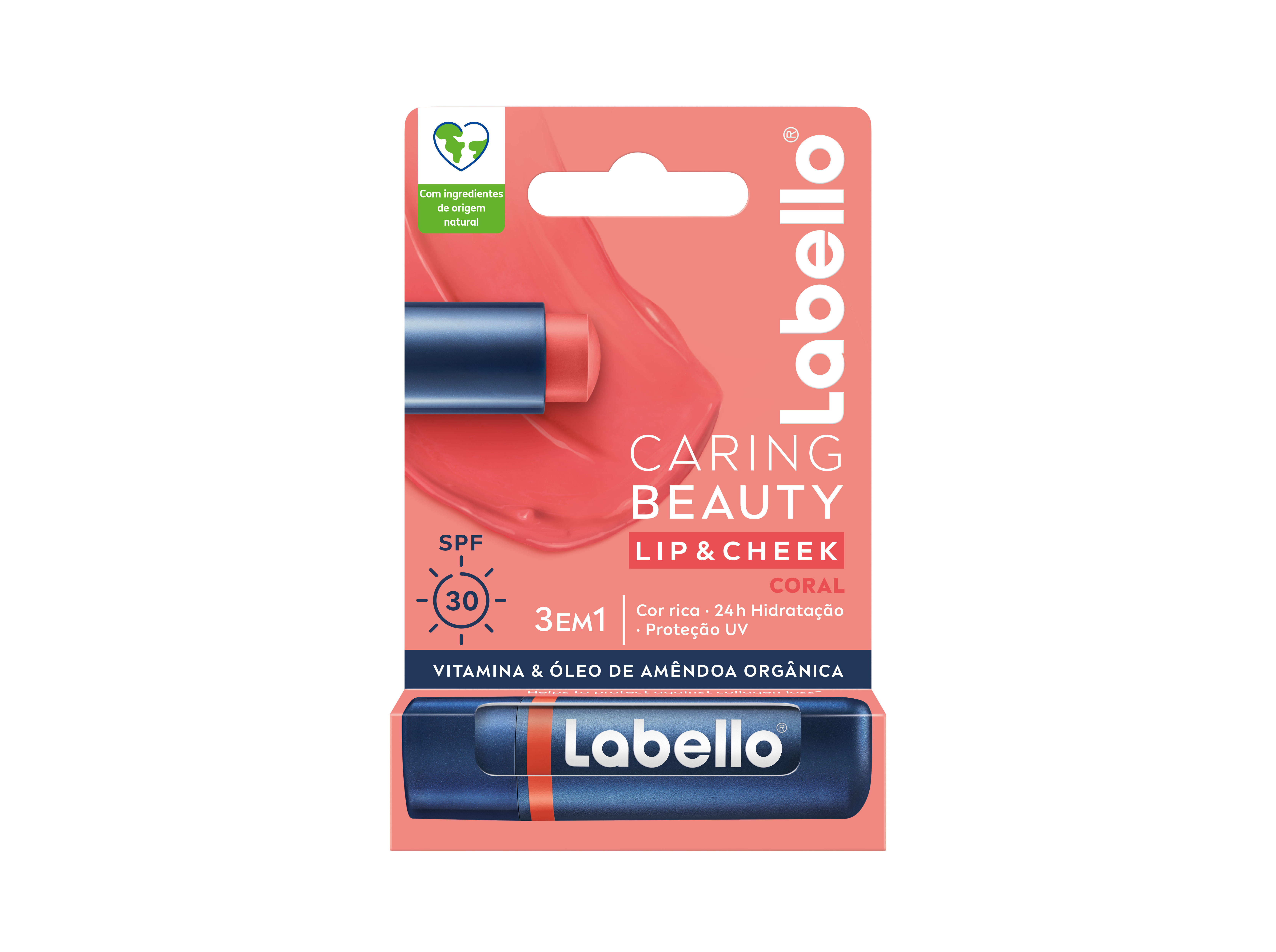 BATOM LABELLO CARING BEAUTY CORAL 48GR