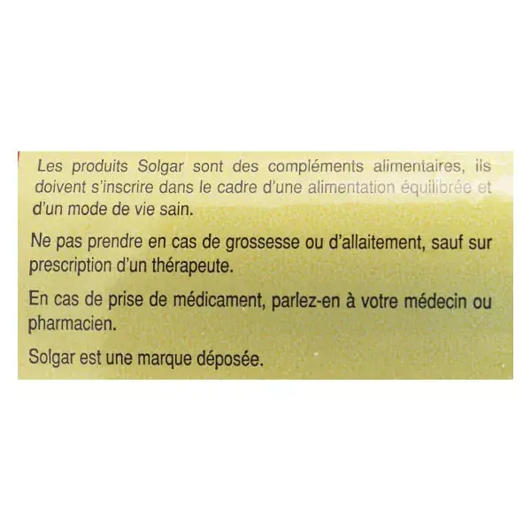 Cápsulas Vegetais de Carvão Ativado Solgar (100 unidades)