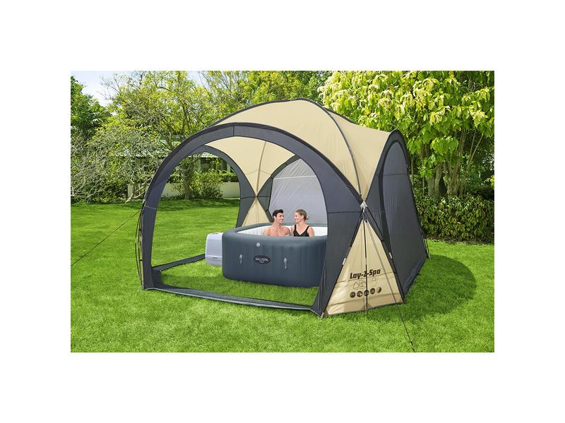 Bestway Abdeckung Lay-Z-Spa Dome, 3.9 x 3.9 x 2.55 m Spa Pavillon