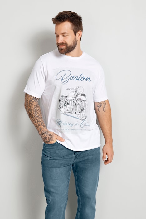 Boston Park T-Shirt, Halbarm, Boston Print, bis 72/74