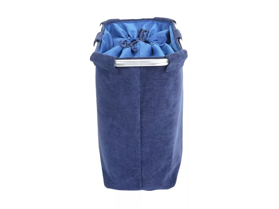 Collecteur de linge MCW-C34, velours bleu