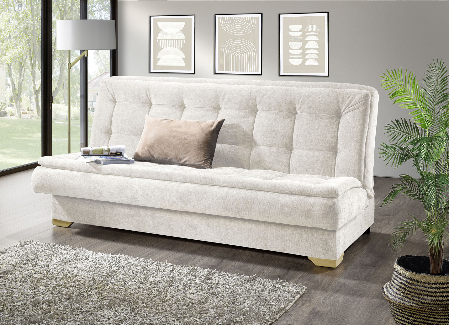 Schlafsofa mit Bettkasten für eine erholsame Auszeit