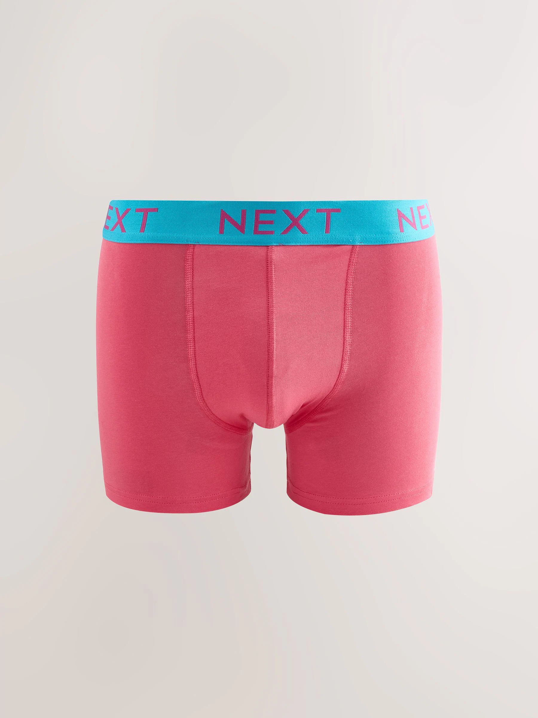 Marineblauw fel Paarse/ Oranje taillebanden - Katoenrijke trunk boxershorts verpakking van 10