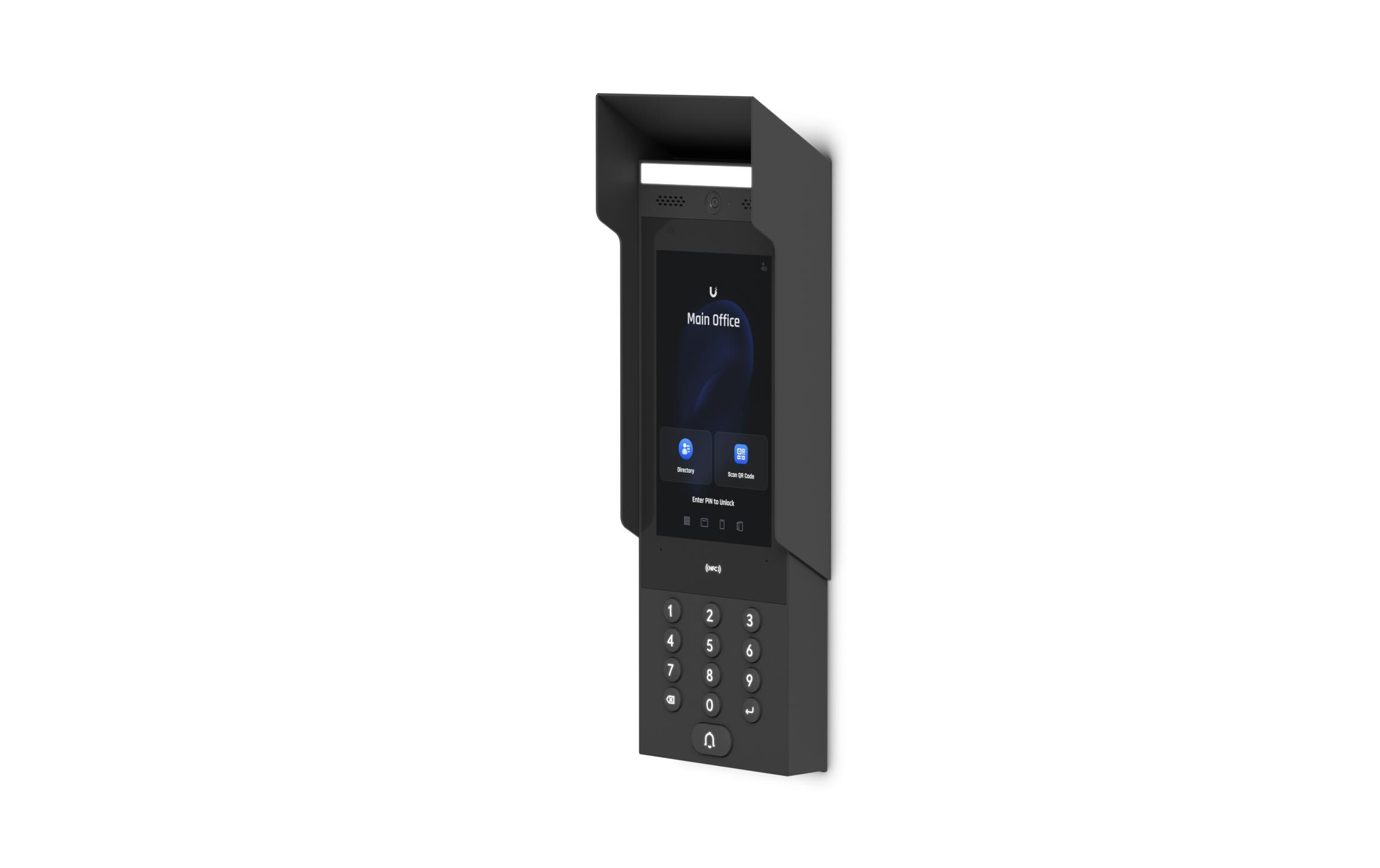 Wetterschutzdach UACC-INTERCOM-SUNSHIELDSchützt Ihr Intercom vor Sonne und UV-Strahlen – robust und zuverlässig