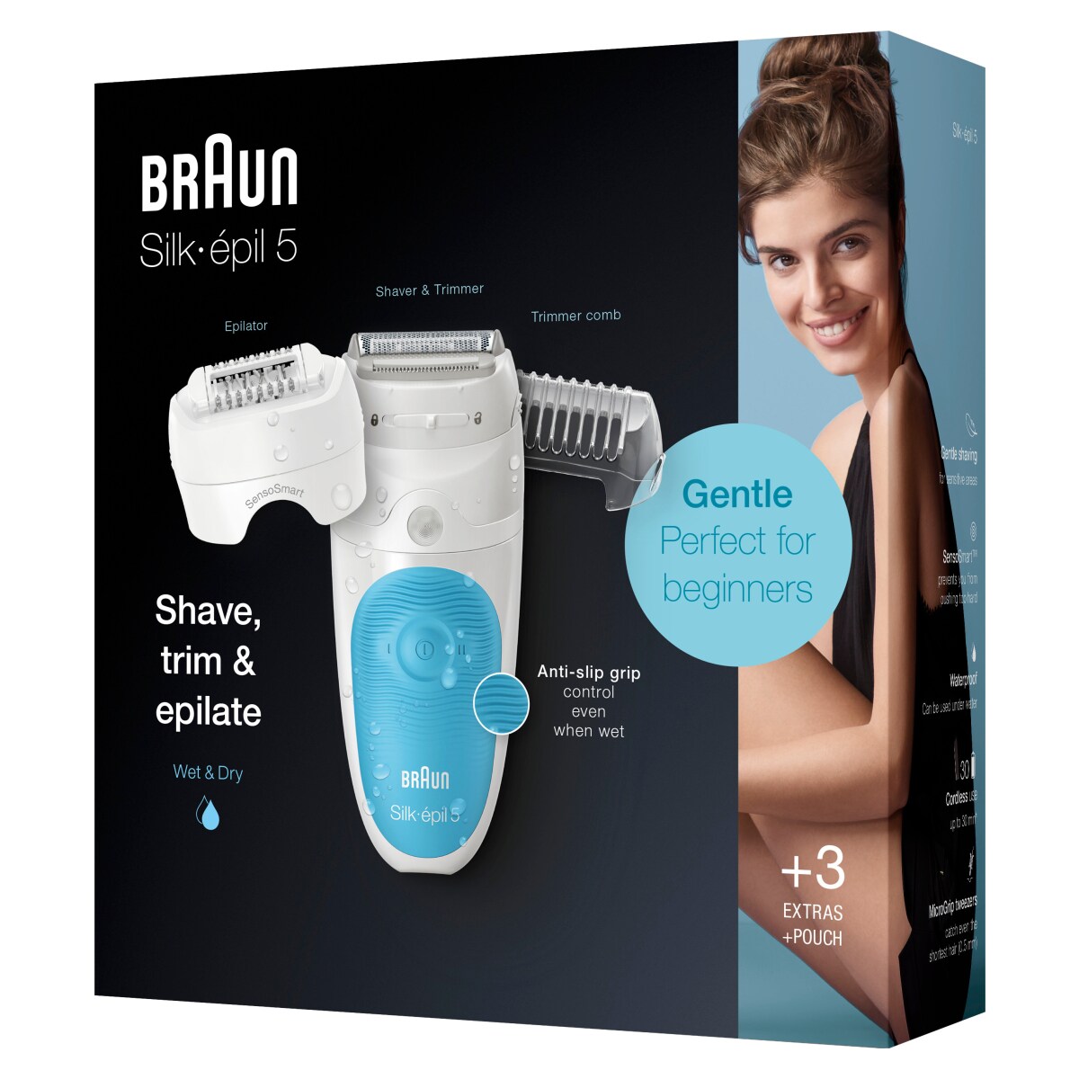 Braun Silk-épil 5-605 SensoSmartTM Epilierer