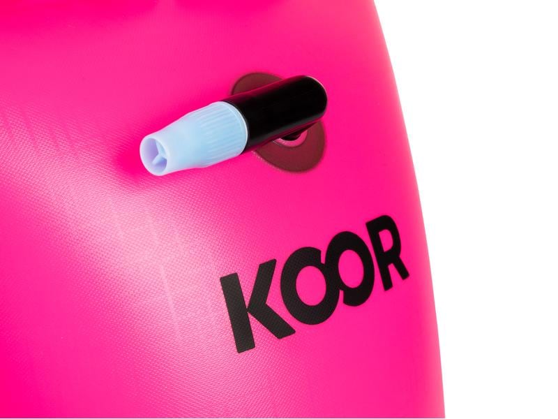 KOOR Schwimmboje Booa 15 l Rosa Dry Bag und Schwimmboje in einem