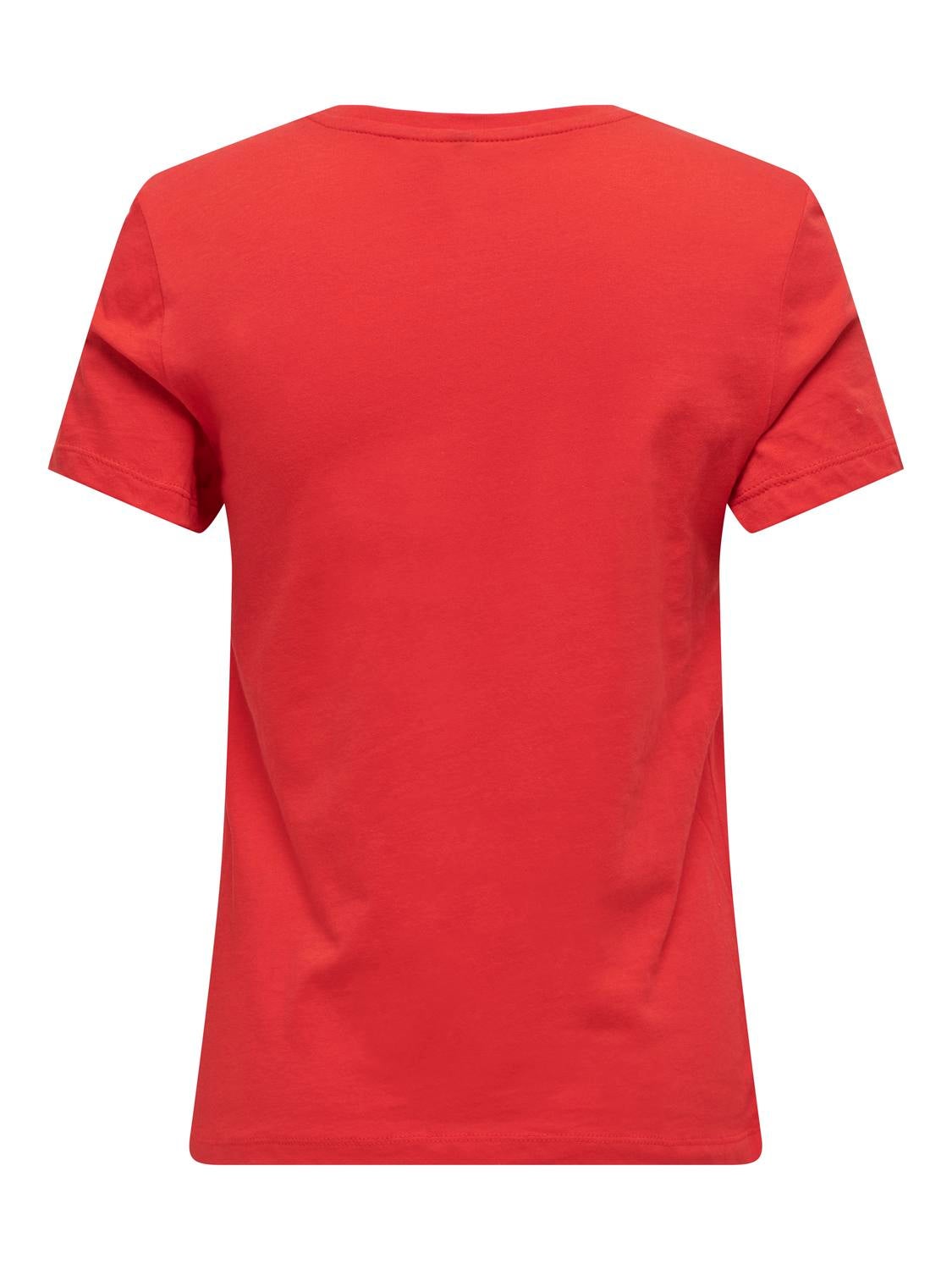 ONLYRSA T-shirt Flame Scarlet