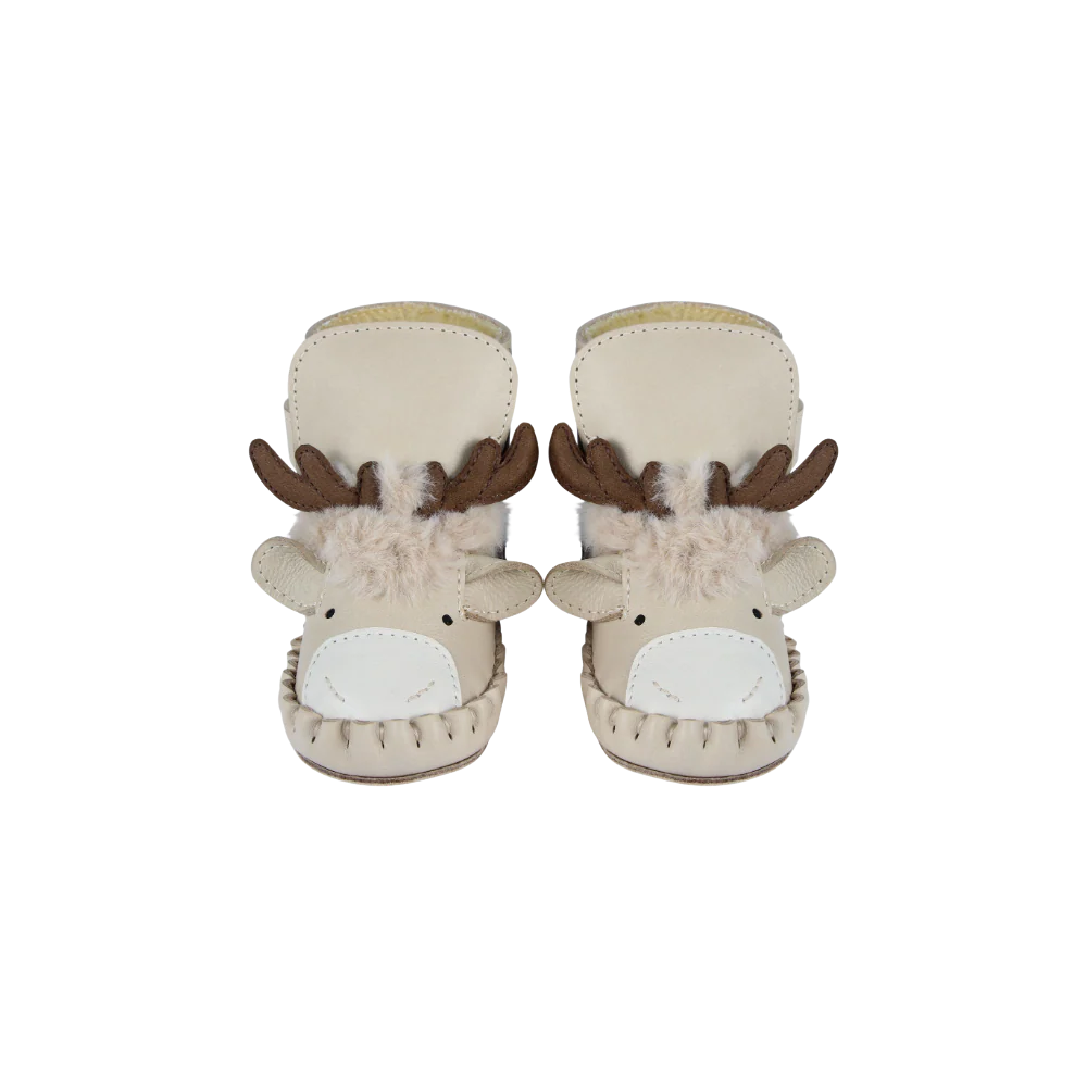 Kapi Exclusive Booties | Reindeer | Ivory Classic Leather