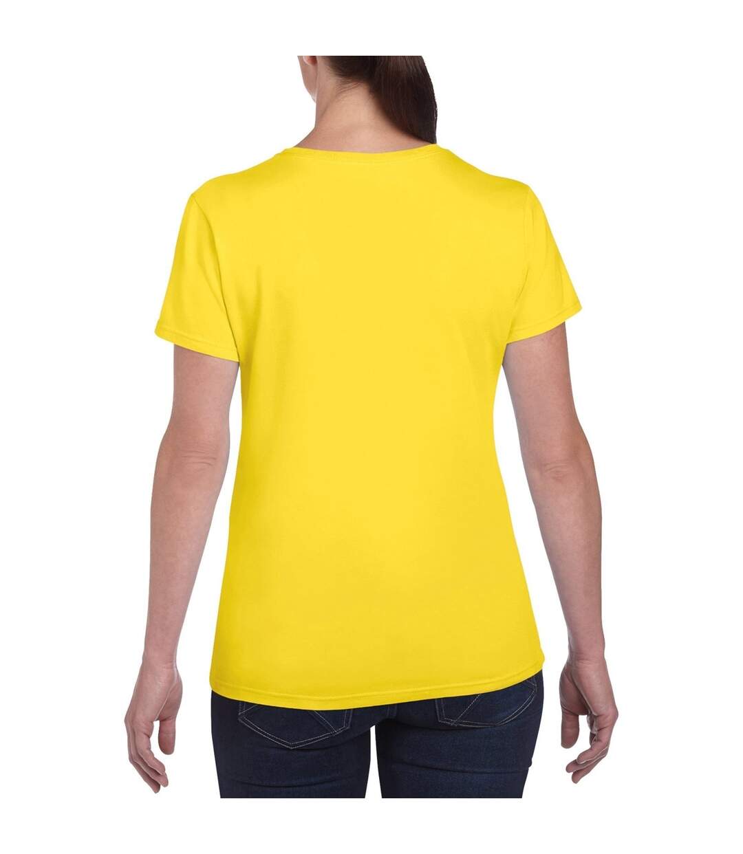 Gildan - T-shirt à manches courtes coupe féminine - Femme (Jaune) - UTBC2665