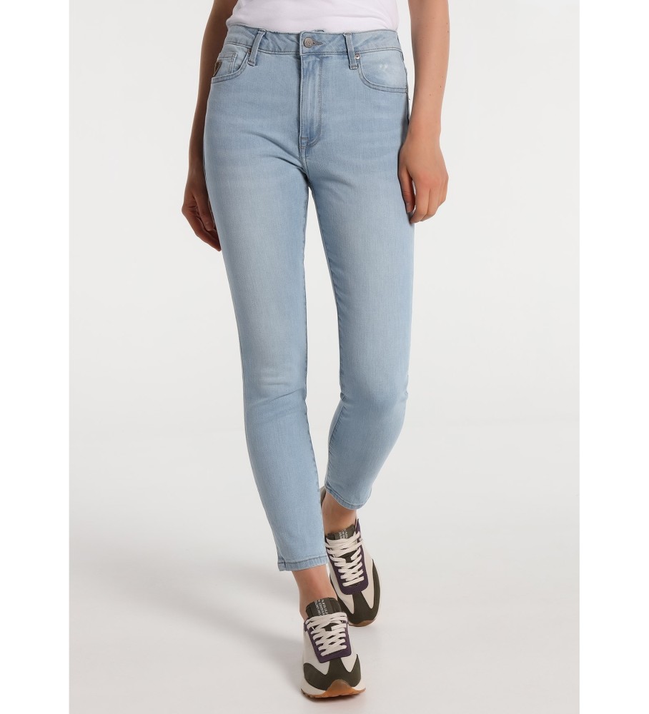 Jeans Lois em denim azul claro