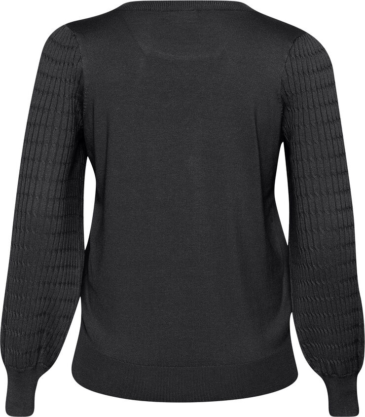 Kaffe Curve KClini Knit Pullover Black oyster