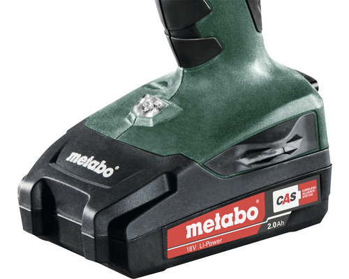 Metabo 18V BS 18 accuboormachine, inclusief 2 accu's (2,0 Ah) en lader