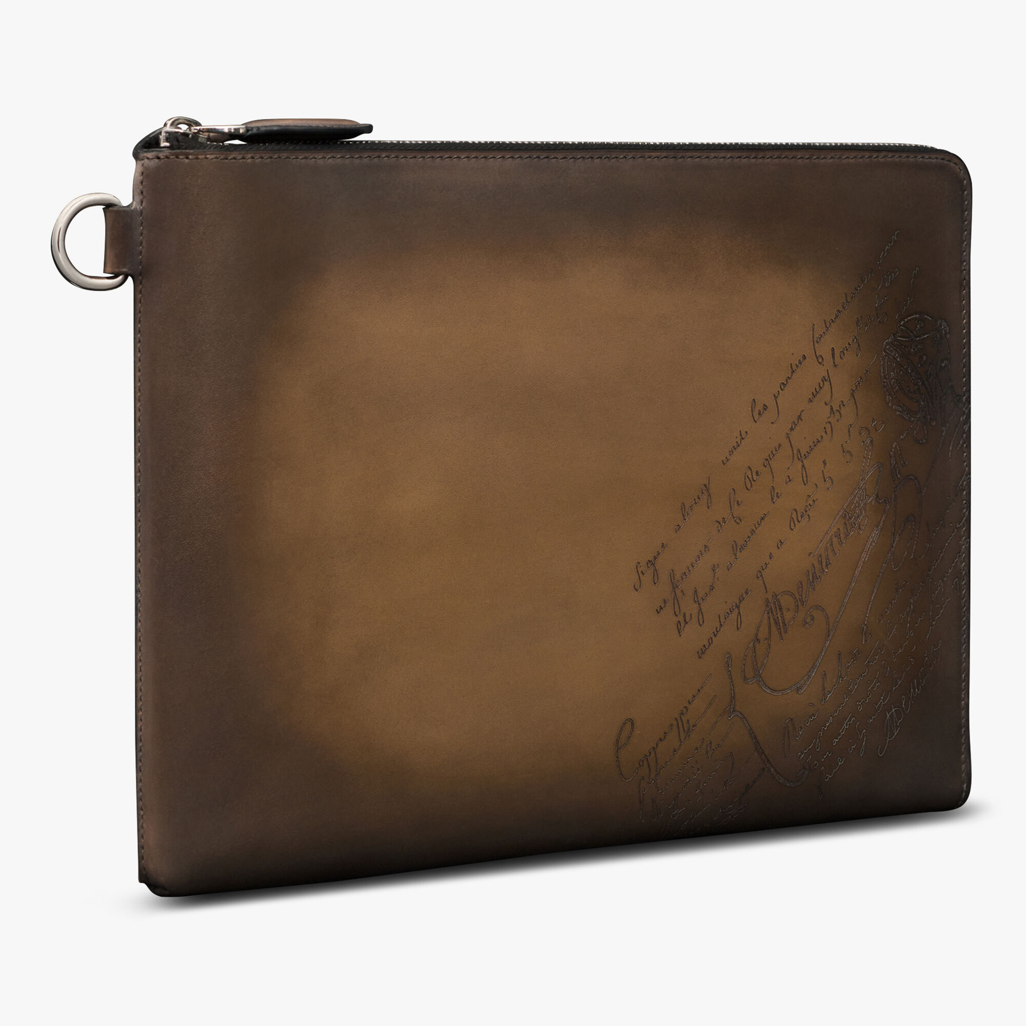 Pochette Nino Gm En Cuir Scritto