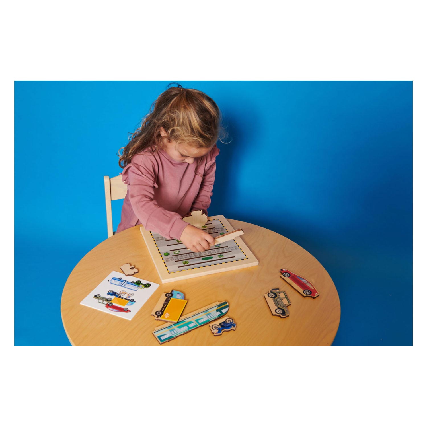 Rolf More - Houten Puzzelplank Verkeer, 8st.