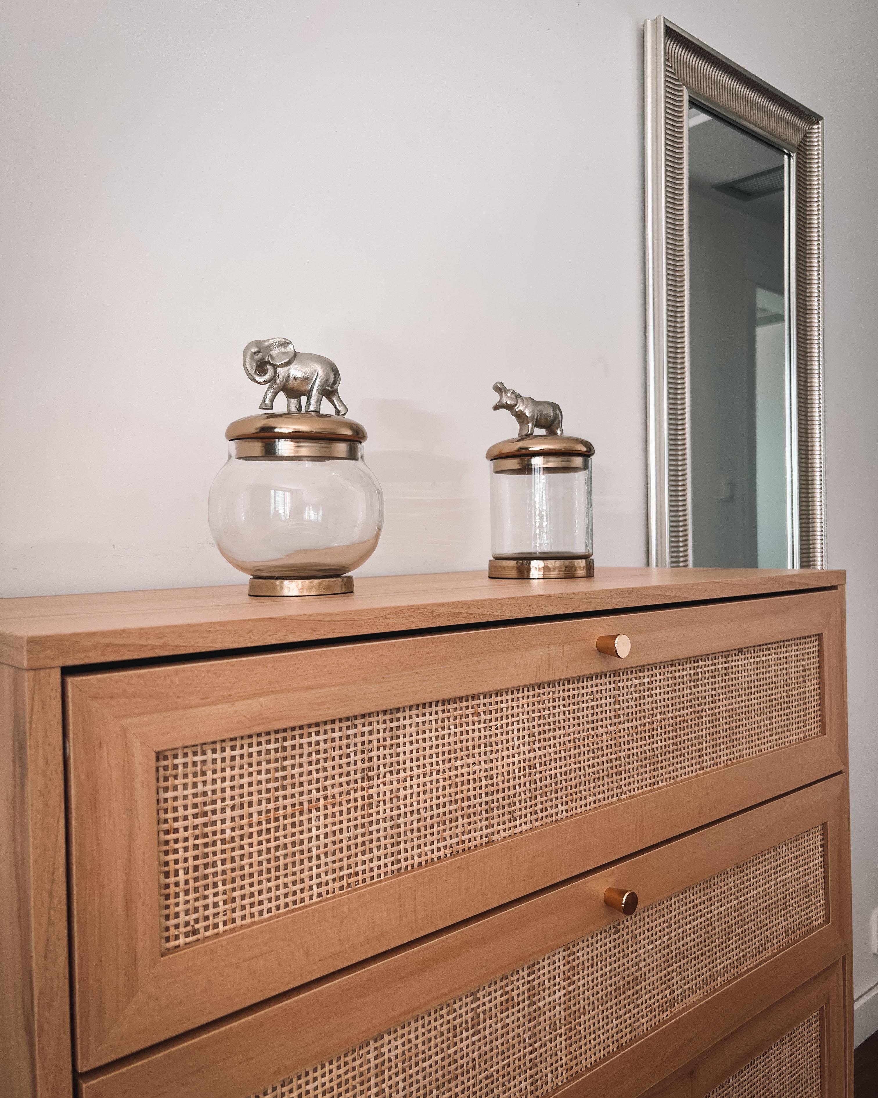 Ladekast 4 lades PEROTE Rotan Lichtbruin