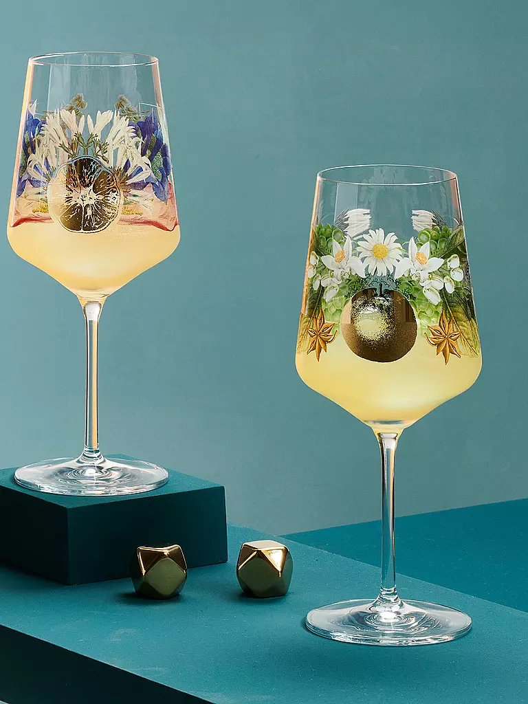 RITZENHOFF Aperitifglas 2er Set SOMMERRAUSCH APERIZZO #17 und #18 Sixto-Juan Zavala bunt