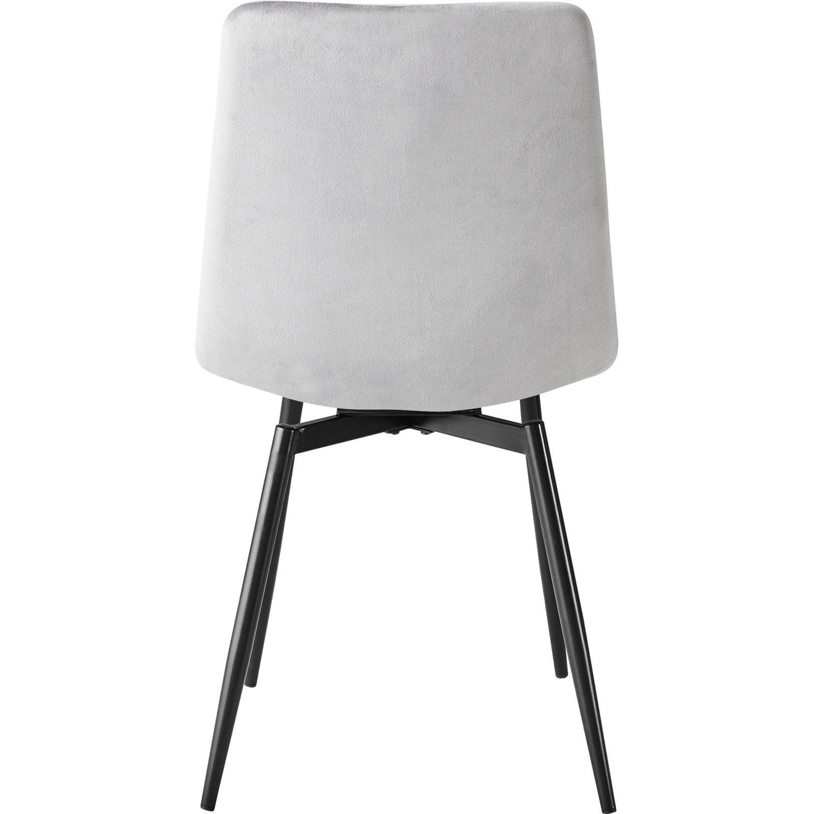 Polsterstuhl Ayra, Stoff Samt-Optik, drehbar grau
