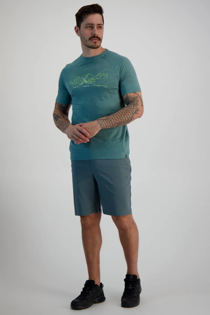 Odlo Ascent Performance Wool 130 RUN. BIKE. HIKE. Herren T-Shirt