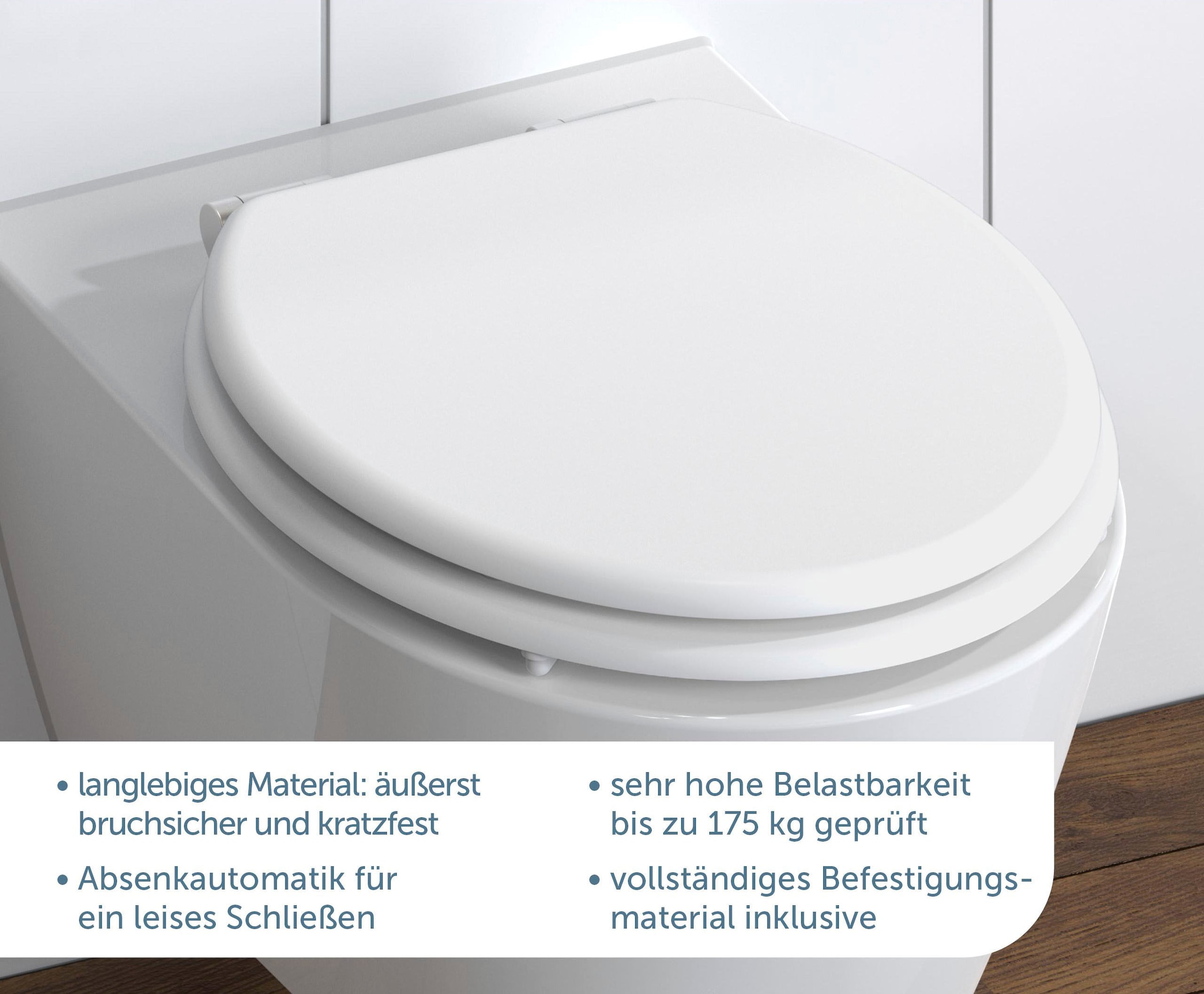 Schütte WC-Sitz »SPIRIT« mit Absenkautomatik und MDF-Holzkern