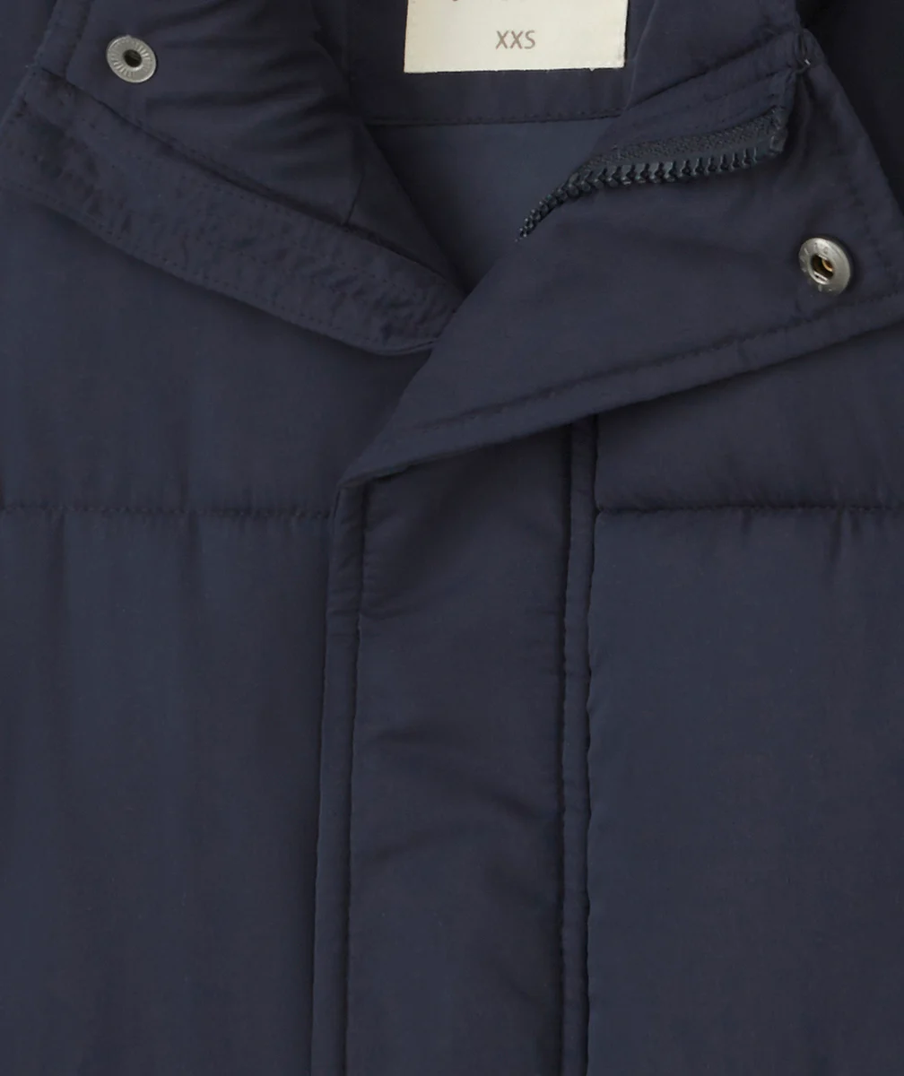 DOUDOUNE SANS MANCHES BLEU MARINE MIXTE EN REMBOURRAGE RECYCLÉ